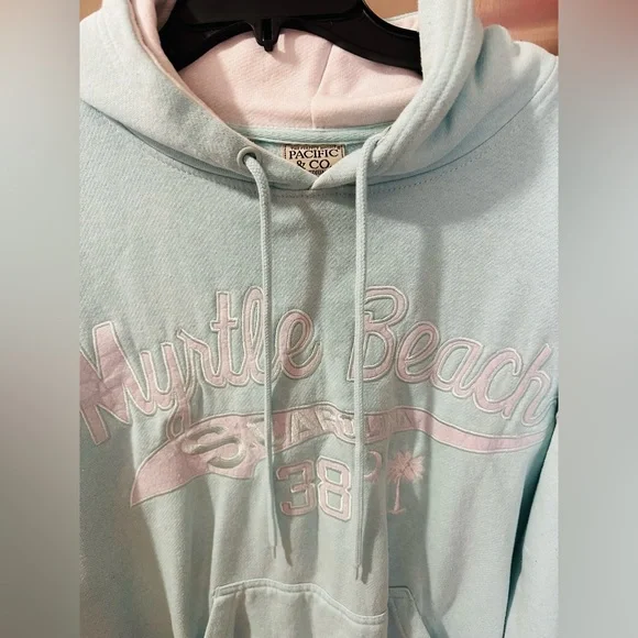 Light Mint Green Myrtle Beach Hoodie - Picture 3 of 5